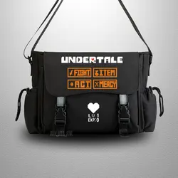 Undertale-Sac messager sans cosplay pour adolescents et étudiants, sac à bandoulière Anime décontracté pour hommes