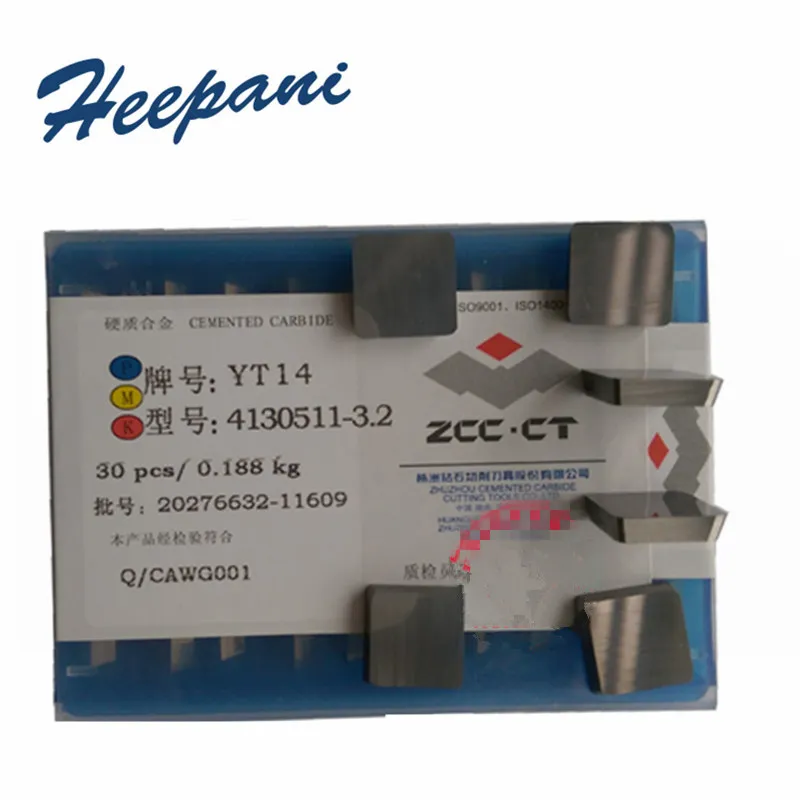 

30pcs 4130511 CNC Carbide Milling Welding Blade YT14 YT15 YG8 YW1 YW2 CNC Carbide Brazed Inserts Chamfering Machine Tips