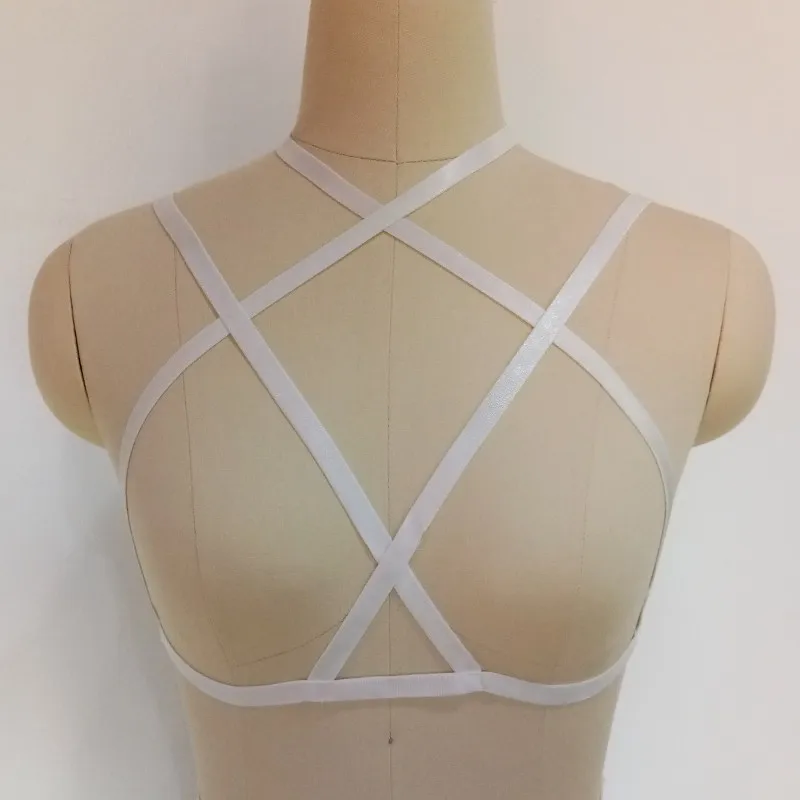 ملابس داخلية مثيرة مفتوحة الكأس الصدرية عالية المرونة المرأة الرسن عبودية الجوف خارج الاكسسوارات حمالات Sans Bretelle الاباحية الملابس الداخلية #5