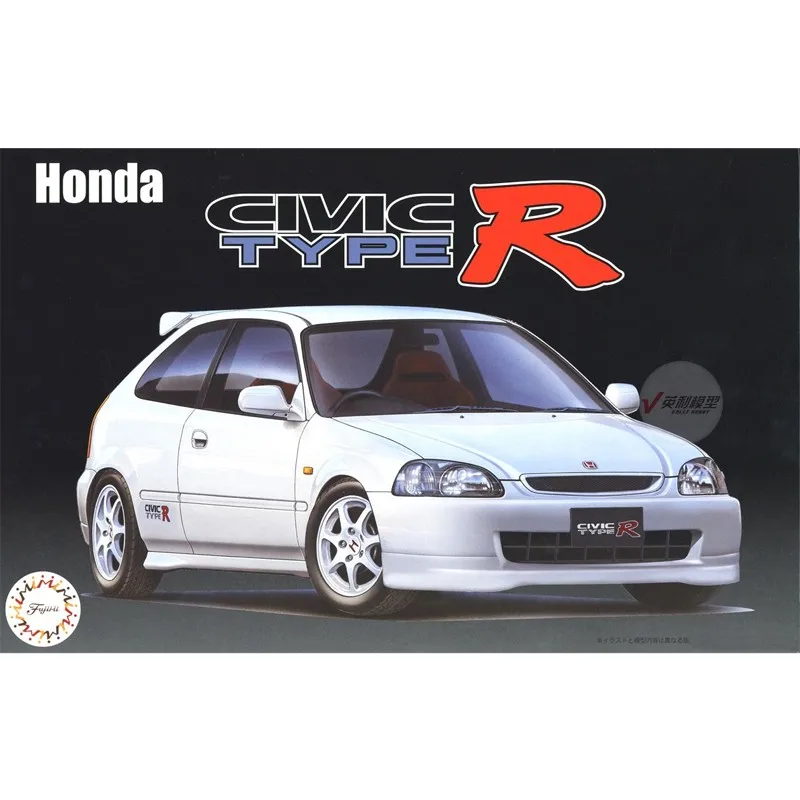 1/24 Fujimi Plastic Assembled Car Model Toy Honda Civic Type R EK9 Early-stage Static Model DIY Assembly Kit #03998