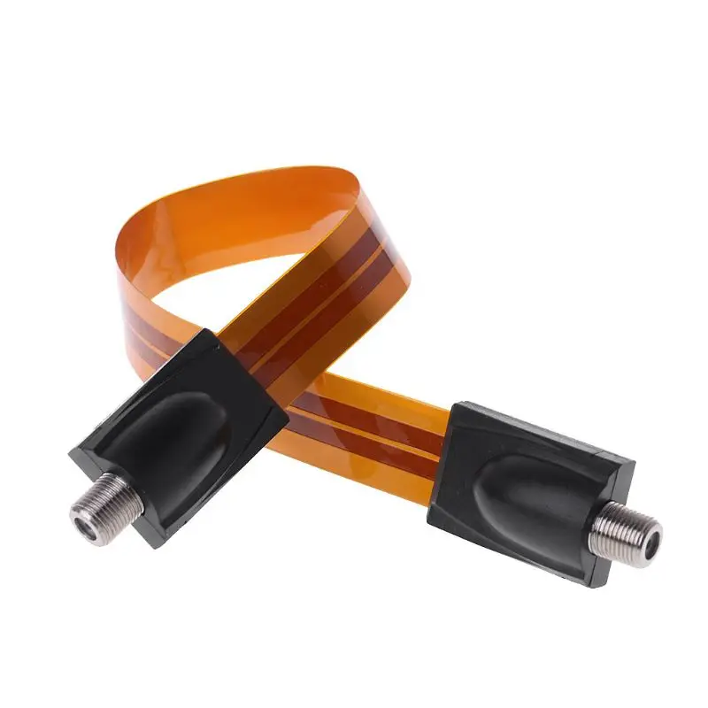 Approx.20mm+320mm Length Cable for Satellite Connection, Satellite TV Line Renovated Room Through Window or Door Frames