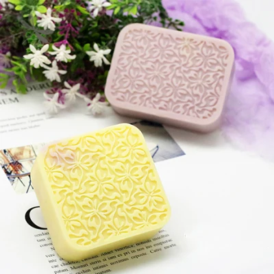 

PRZY Carved Soap Molds Art Soap Mold Mold Silicone Square Rectangular Soap Mould Handmade Soap Embossed Soap Molds Eco-friendly