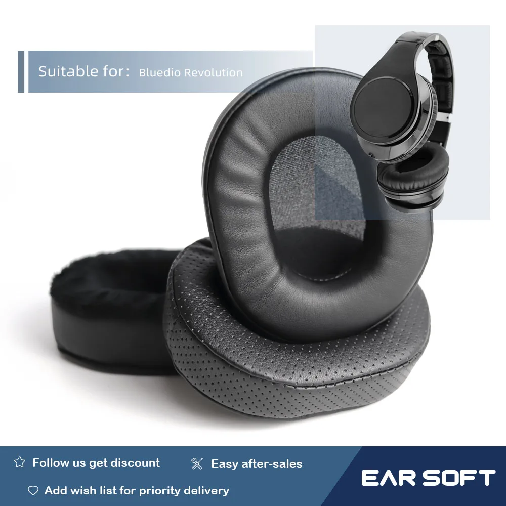 

Earsoft Replacement Ear Pads Cushions for Bluedio Revolution Headphones Earphones Earmuff Case Sleeve Accessories