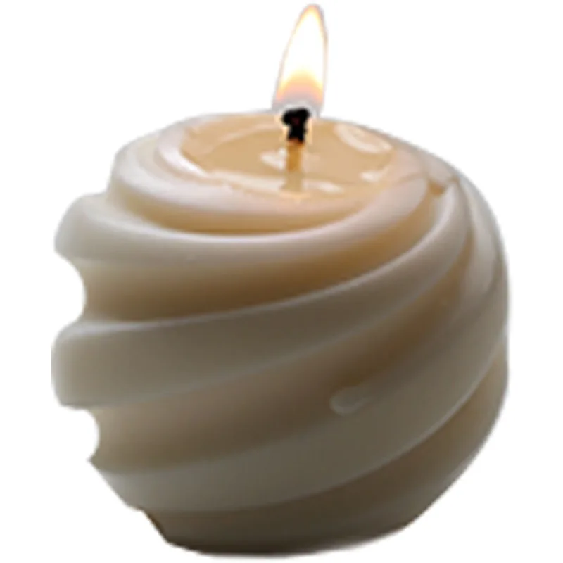 Геометрическая винтовая шариковая силиконовая форма для свечи, сделай сам, искусственная свеча, ремесла из смолы, Лидер продаж M325