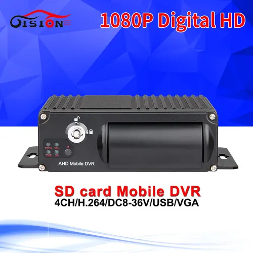 Imagen 2 del producto Nuevo estilo H.265 H.264 4CH entrada de Audio y vídeo 1080P grabadora de vídeo en tiempo real Auto Taxi Bus móvil DVR cifrado AHD Mdvr