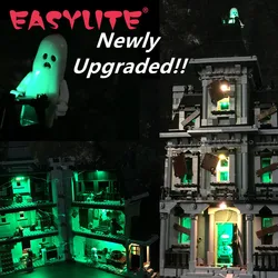 LED Light Up Set For 10228 City Monster Fighter Haunted House Building Block Brick Compatible With 16007 Lamp Kit No Model