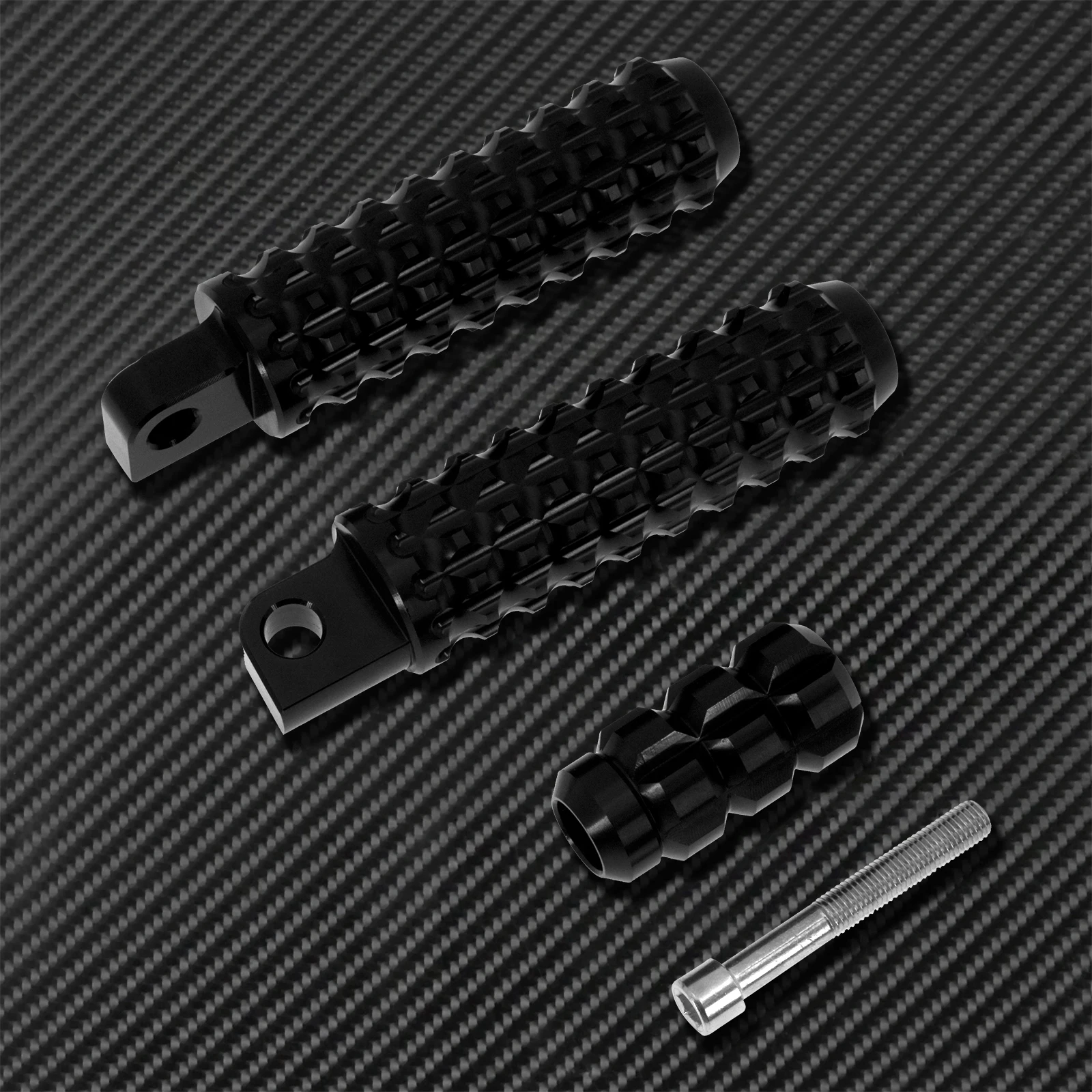 Motocicleta preta footpegs apoio para os pés controle com alavanca de engrenagem shifter peg pedal para harley dyna softail touring sportster xl