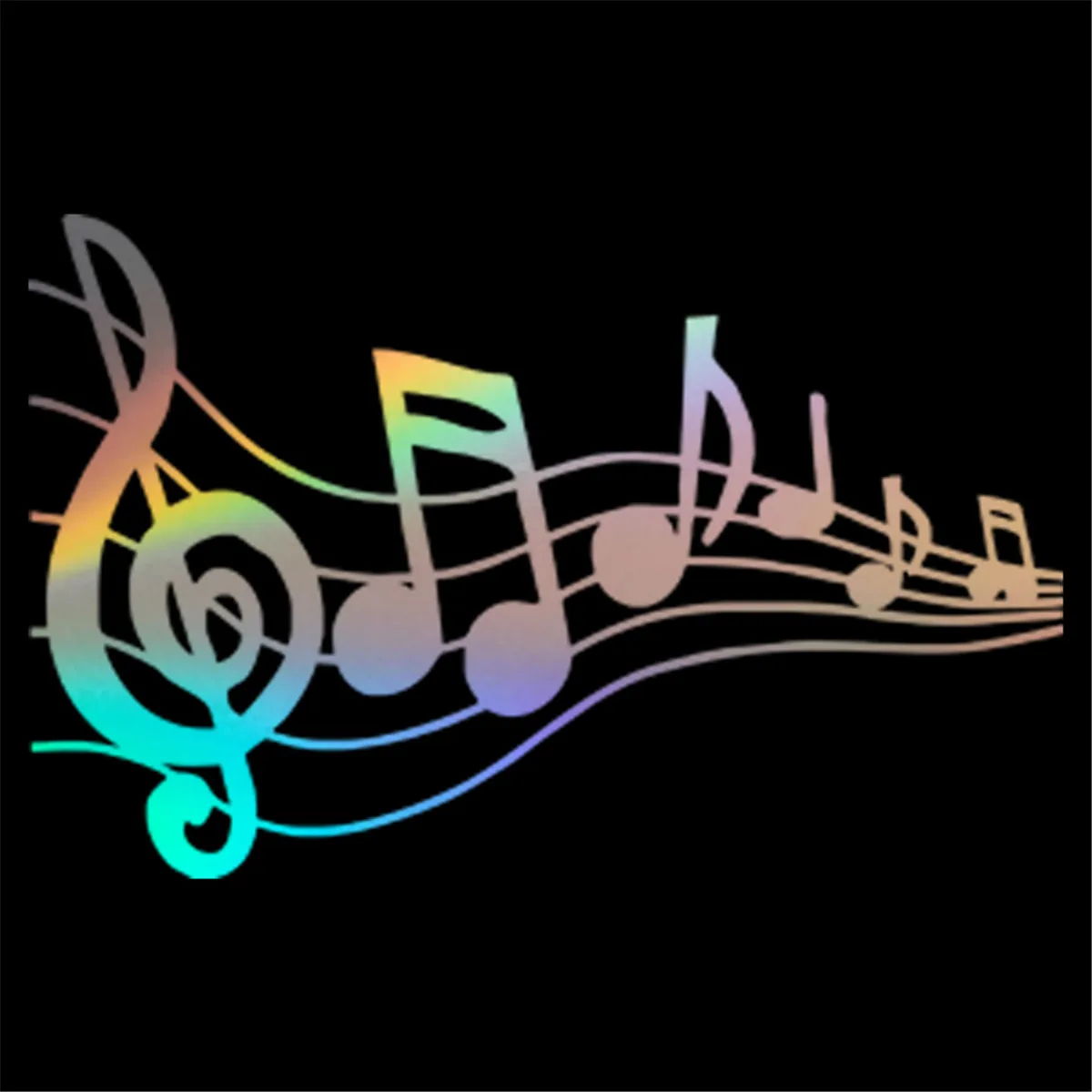 Creative Car Sticker Musical Notes Decal Car Window Piano Guitar Wall Laptop Vinyl Sticker Decor Gift,17CM*11CM