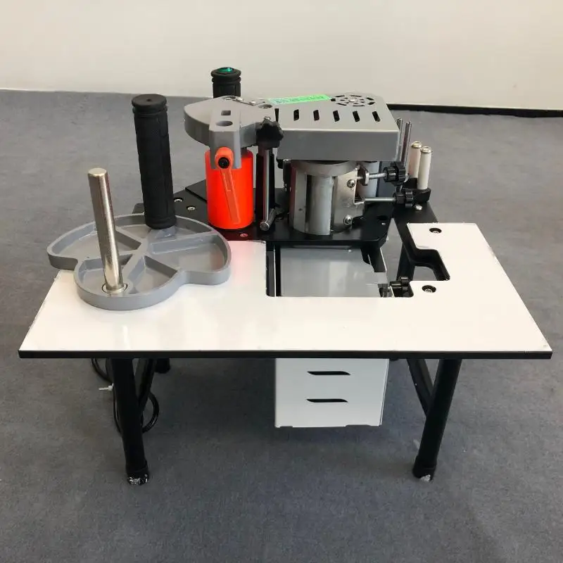 Ru Manual Edge Banding Machine Double Side Gluing Portable Edge Bander Woodworking Edge Banding Machine 220V 1200W