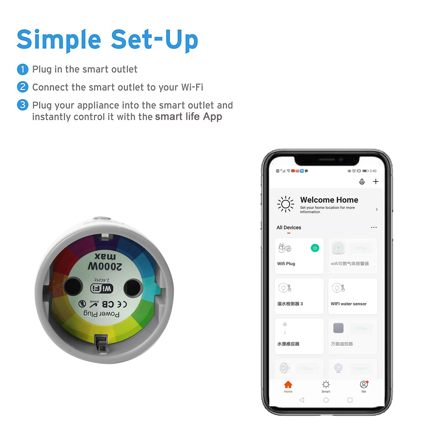 NEO Coolcam Smart Plug Wifi Tuya Support Alexa Google Home Remote Control Switch Mini Socket Outlet with Timing Function