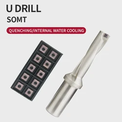 Herramienta de torno CNC de C20-2D10-23SOMT04 C25-3D17-54SOMT06, taladro en U Indexable para inserto de carburo SOMT, 1 unidad, C32-4D36-148SOMT11