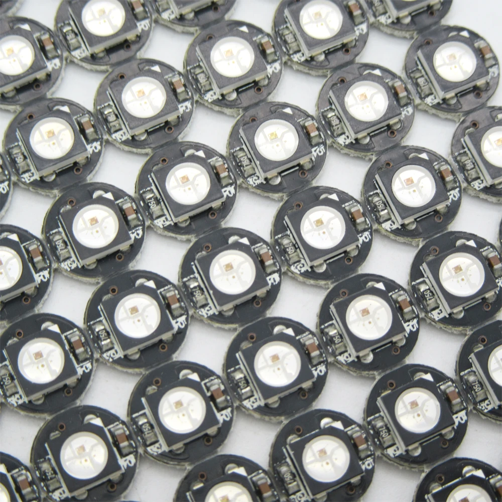 Chip LED 20pcs 5V WS2812B con scheda PCB bianco nero DC5V WS2812 Smart IC 5050 SMD RGB LED SK6812 RGBW RGBNW RGBWW