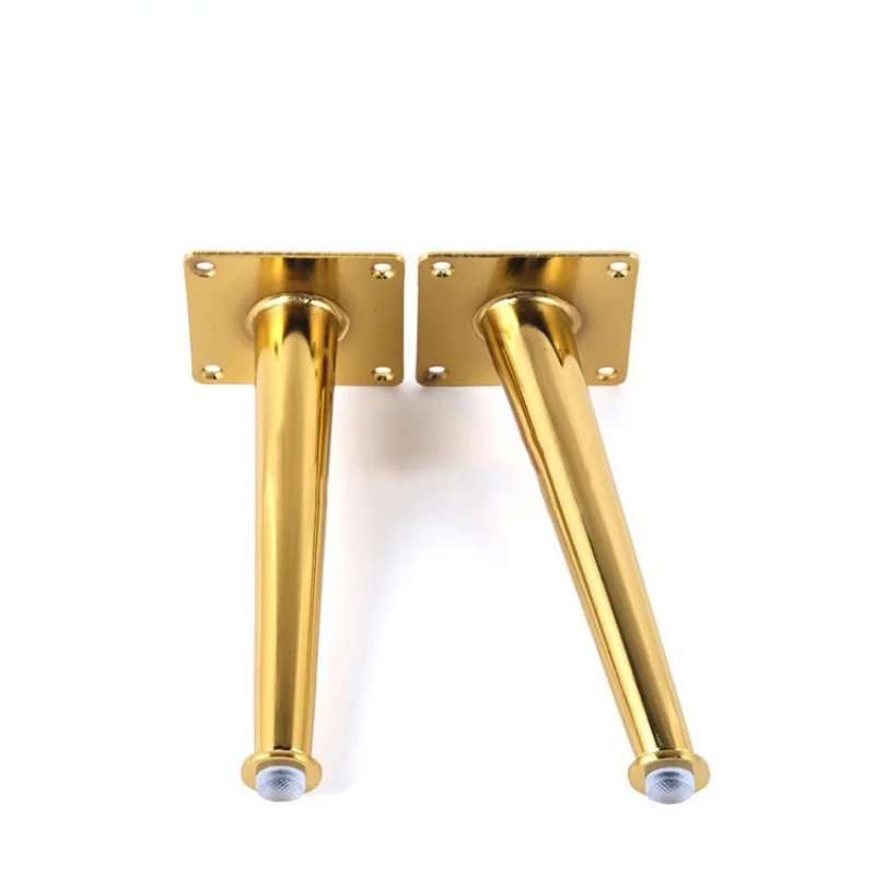 

4Pcs Gold Furniture table legs Load 2000 Lbs TV Cabinet Foot Sofa Leg Hardware Cabinet feet Tapered Leg
