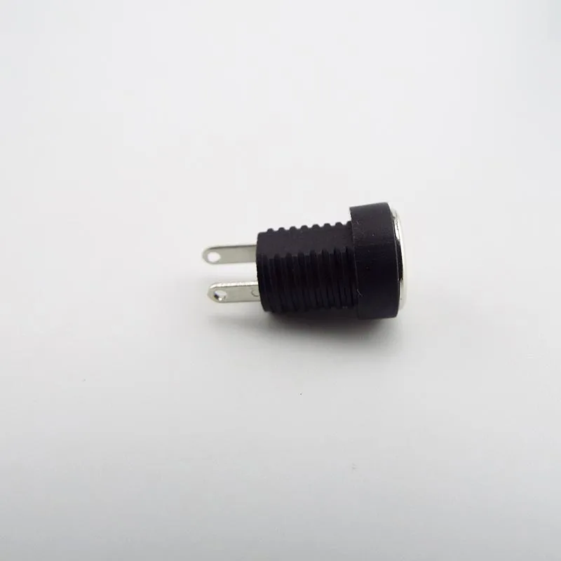 DC022B 5.5 x 2.1mm DC Power Jack Supply Socket Connector DC Female 2 Terminal 2 pin Panel Mount Connector Plug Adapter 5.5*2.1