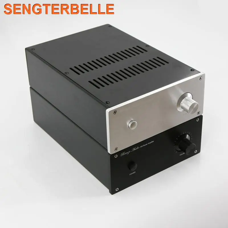 JC229 جميع الألومنيوم مكبر كهربائي الهيكل قبل أمبير الضميمة الصوت أمبير صندوق لتقوم بها بنفسك صندوق 220 مللي متر * 90MM2311MM