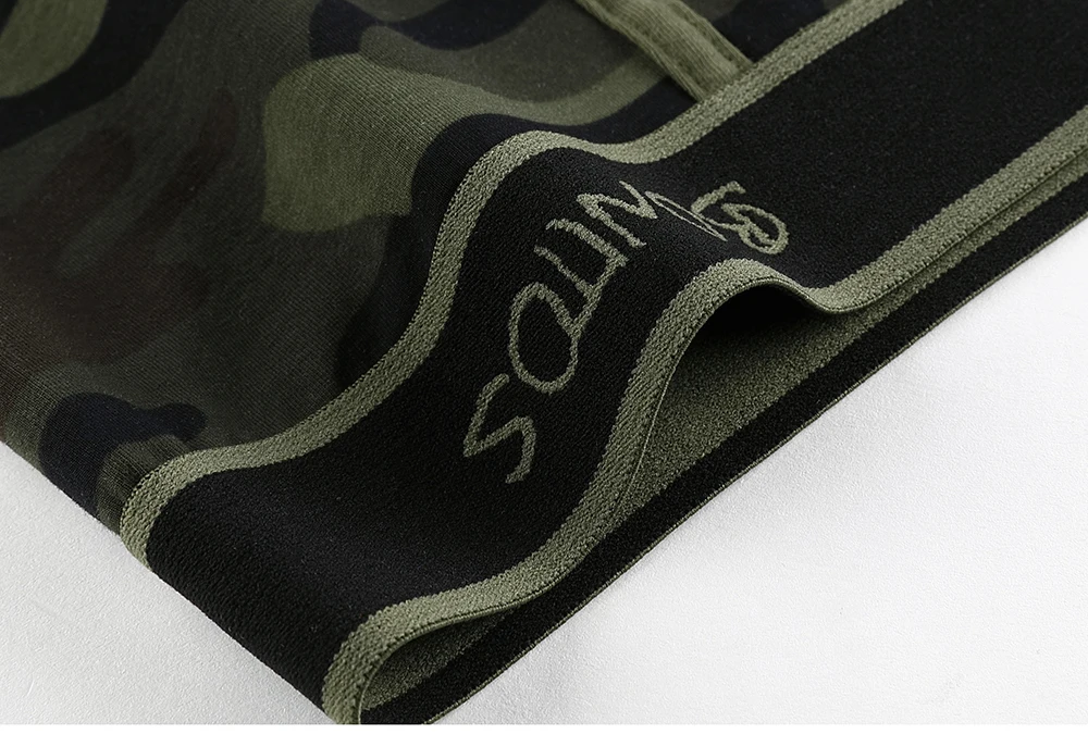 4 stücke Lange Baumwolle Unterwäsche Mann Boxer Sexy Schlüpfer der Männer Seite Öffnung Höschen Für Männer Sport Unterhose Männlich Marke badehose Shorts – Detail 4
