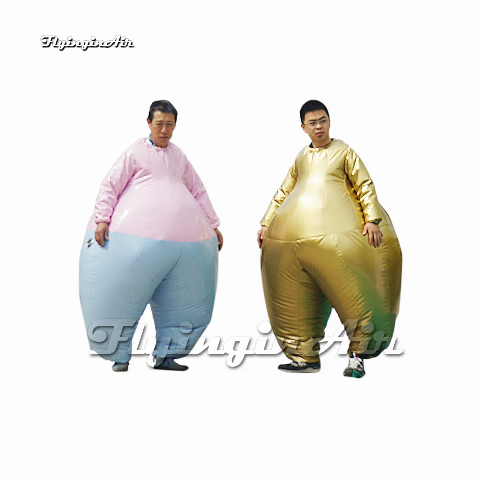 Funny Inflatable Sumo Fat Suit One Size For Adults Customized Blow Up Sumo Wrestler Costumes for Parade Show and Party Event