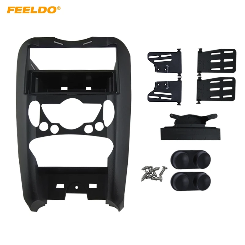 

FEELDO Car Radio Fascia Frame Adapter for BMW Mini Cooper R55 R56 R57 Stereo CD/DVD Player Trim Dash Panel Frame Kit #HQ5052