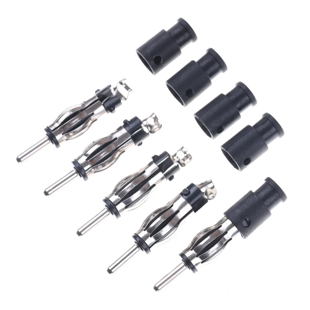 5Pcs Mannelijke Auto Cd Radio Antenne Plug Adapter Plastic Handvat Connector