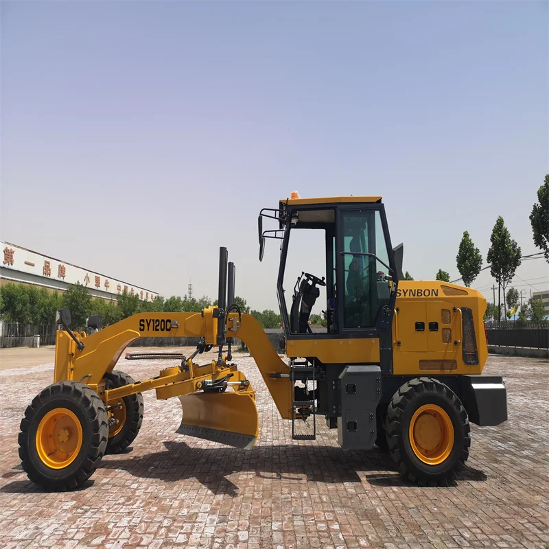 SY120C Mini Road Motor Grader New Construction Equipment High Efficiency Road Motor Grader