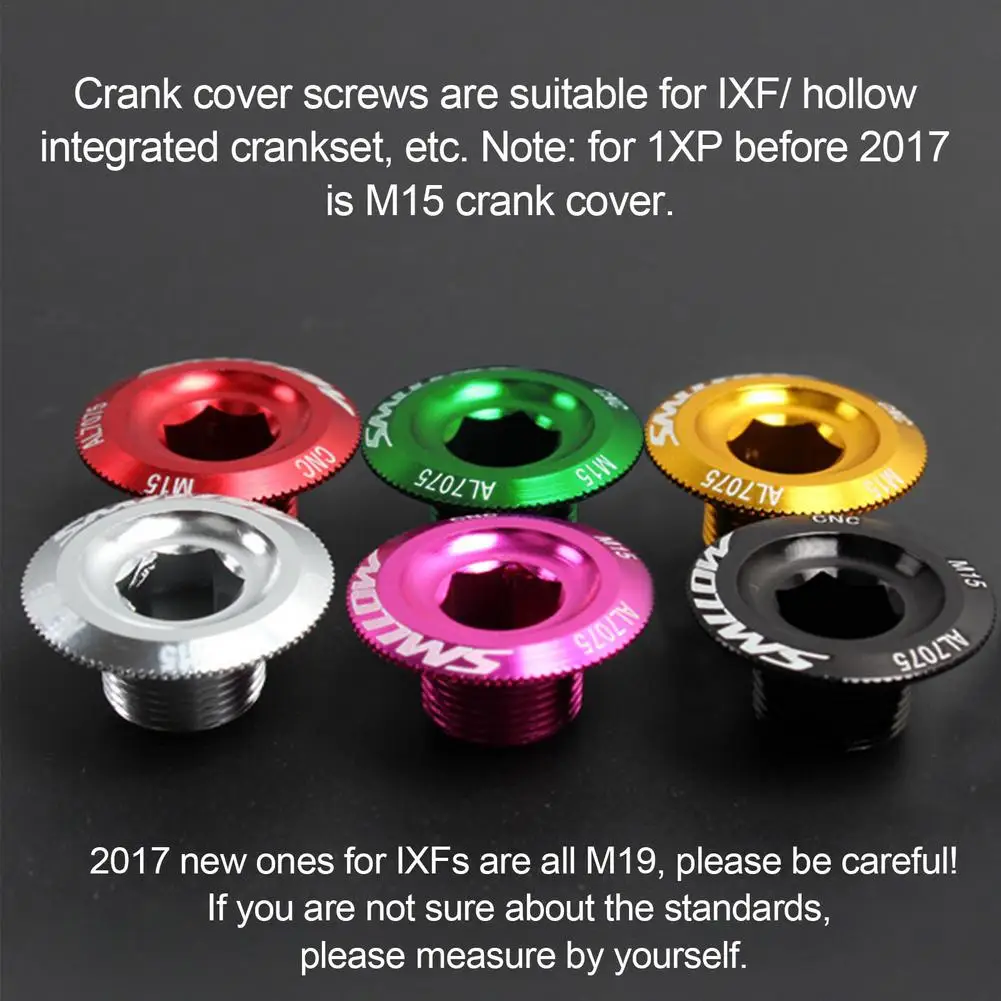 Bike Crank Screw MTB Hollow Integrated Screw Crank Cover Road Bicycle M20 M18 M15 Bolt Haomeng Hima Crankset Crank Cover