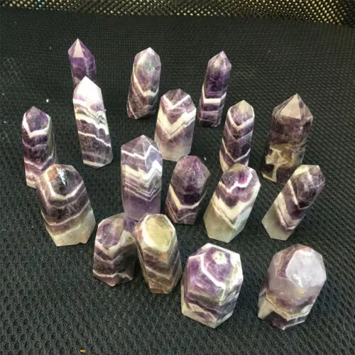 

Wholesale Dream Amethyst Obelisk Quartz Crystal Wand Heals 2.2lb