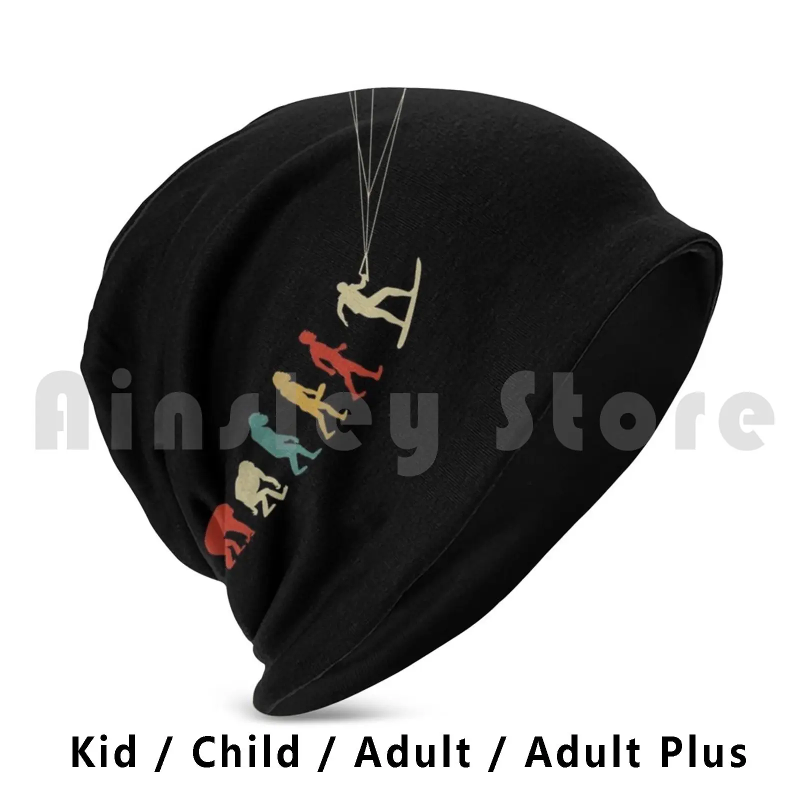 Kite Boarder Evolution Beanies Knit Hat Hip Hop Kite Evolution Kiteboarding Surfer Kitesurf Riding Kiteboard Waves