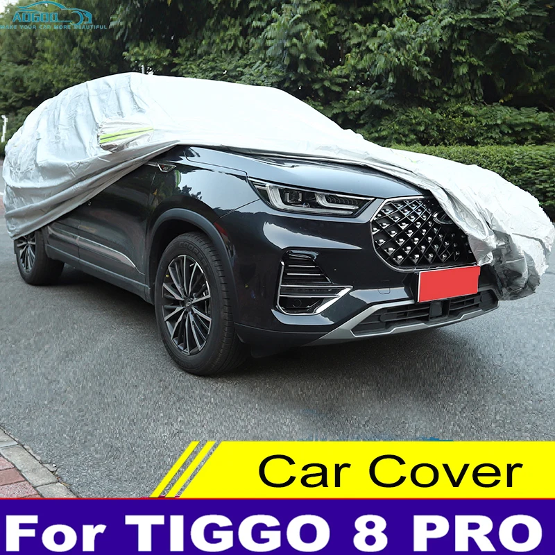 

Для Chery Tiggo 8 Pro наружный автомобильный чехол для защиты от снега, Солнцезащитный зимний УФ водонепроницаемый пыленепроницаемый Камуфляжный хлопок