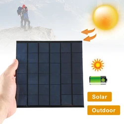 6V 9V 18V Solar Panel Wired Mini Solar System DIY For Battery Cell Phone Charger 2W 3W 4.5W 6W 10W Solar Cells