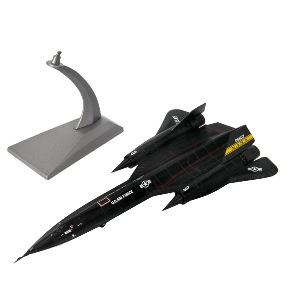 ダイキャストジェットおもちゃ 1:144 スケール SR-71 blackbird 航空機モデル子供大人のホームオフィスの装飾