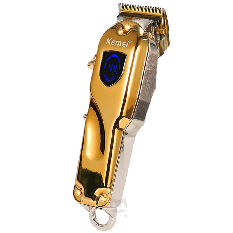 Kemel LED Kamei Adjustable Trimmer Bart Kmei Barttrimmer Kemey Professional Digital Hair Trimmer Keimei All-metal Kimei Gold Cut