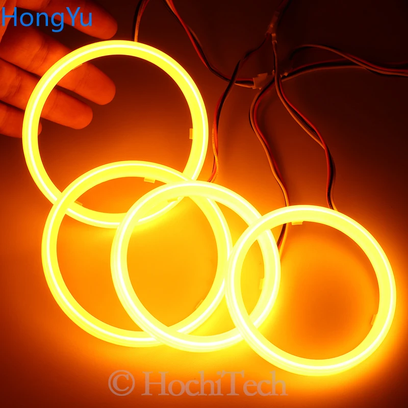 Cotton Switchback LED White Amber Angel Eye  Rings DRL turn signal light for Volkswagen VW Passat B6 Magotan 2006-2010