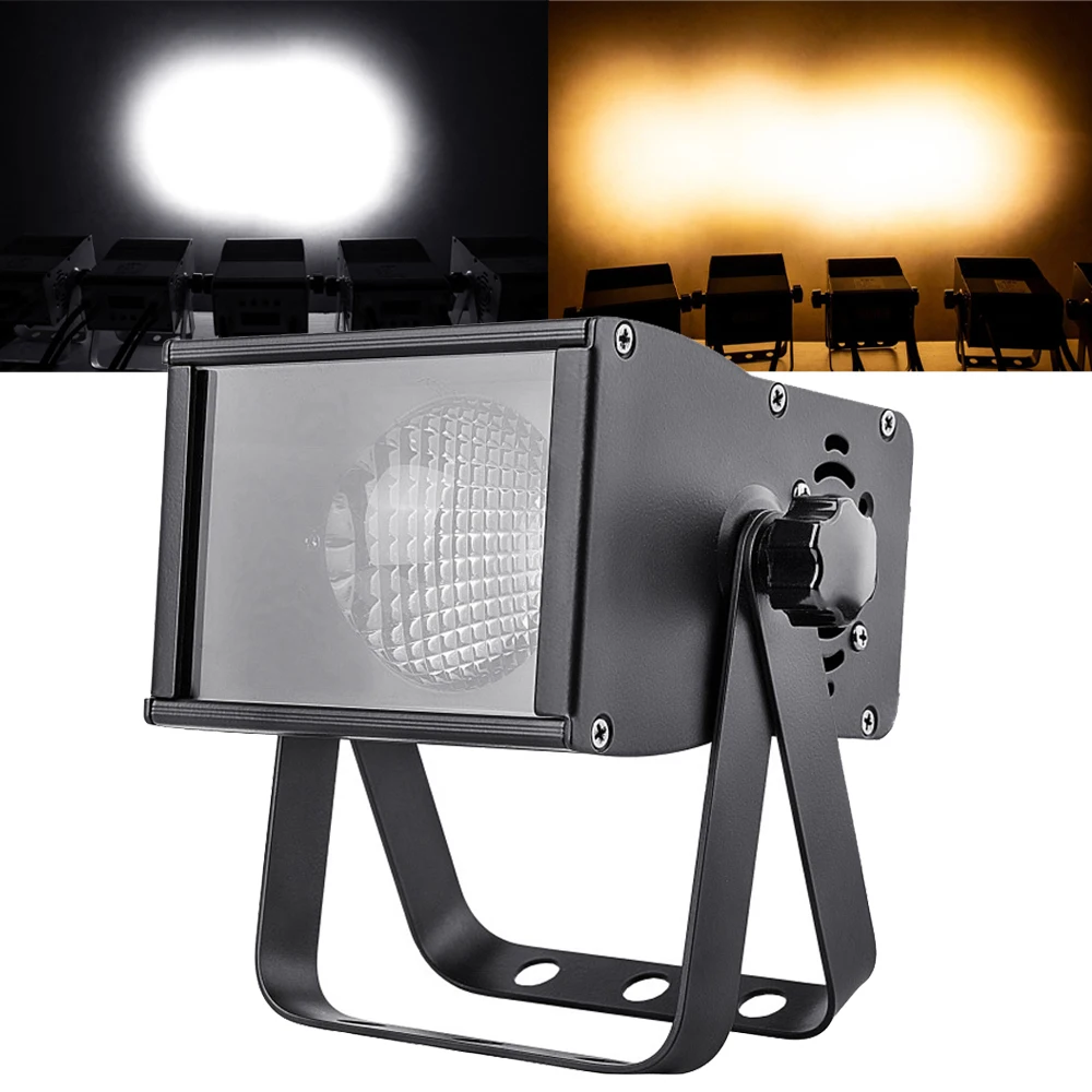 

Светильник для аудитории 100 Вт COB светодиодный светильник Par теплый белый или чистый белый Светодиодный прожектор для Dj контроллера DMX сцсветильник льник вечерние ринки свадьбы