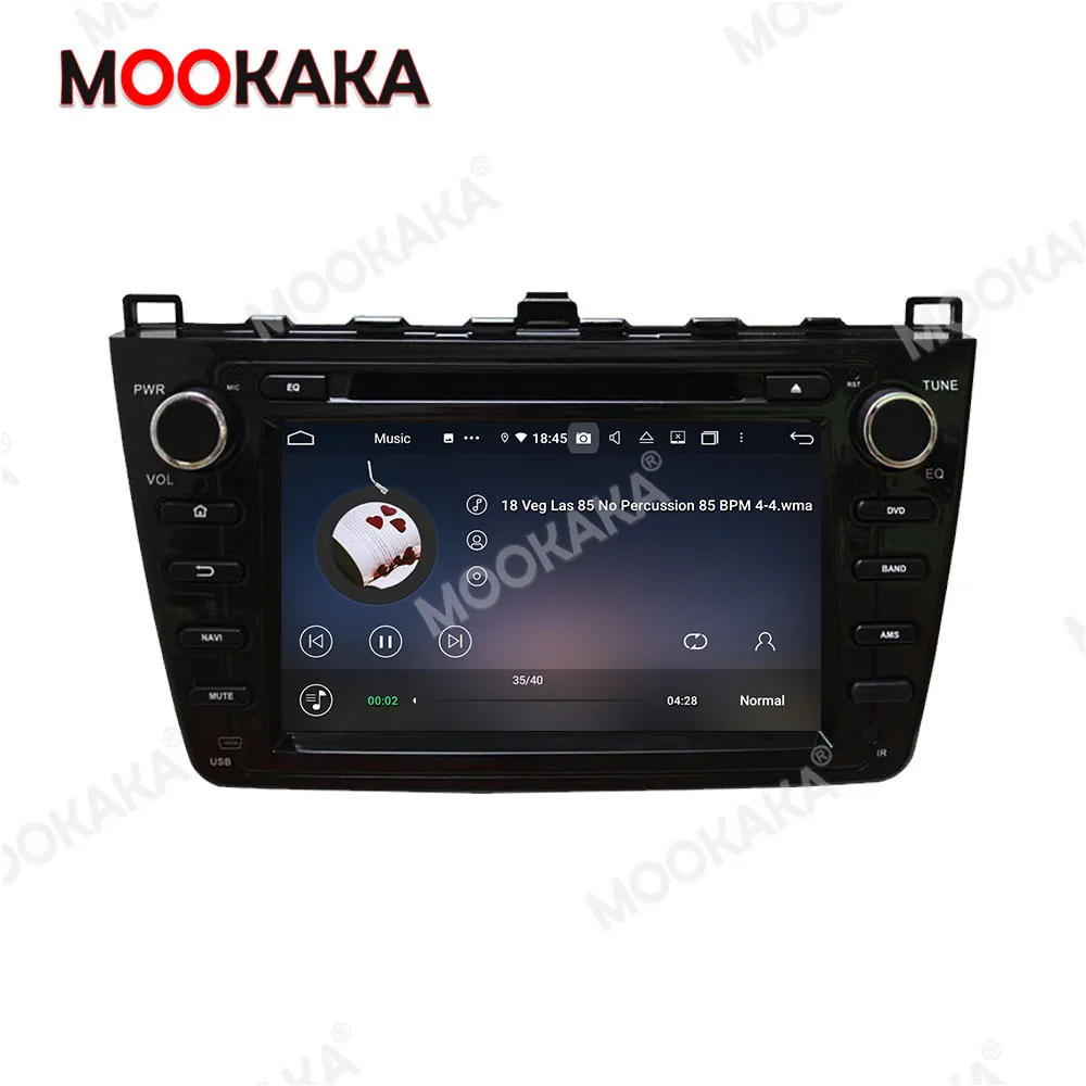 Carplay Android10.0 Car Ultimedia DVD Player For Mazda 6 2008-2012 GPS Navigation Auto Audio Radio Stereo Head Unit 4g+ 64gb Dsp