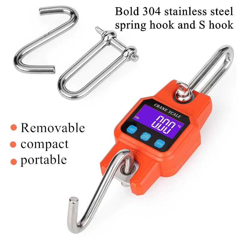 300kg/50g Bluetooth Crane Scale Rechargeable Digital Hanging Hook Scales Electronic Weight USB Stainless Steel Heavy Duty Weight image 5
