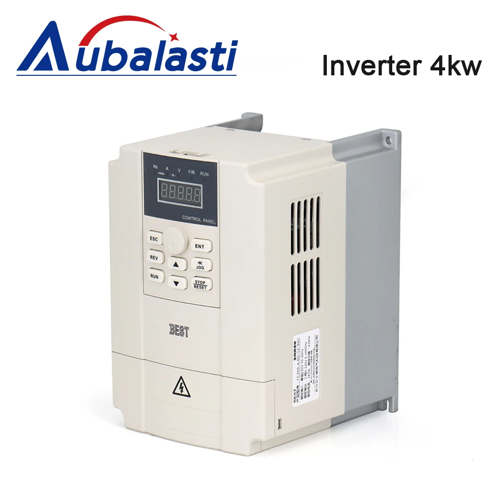 Aubalasti CNC Spindle Motor 3KW 3.7KW 220V 380V Machine Tool Spindle ER20 Dia.100mm Inverter 4kw For CNC Milling Router Machines