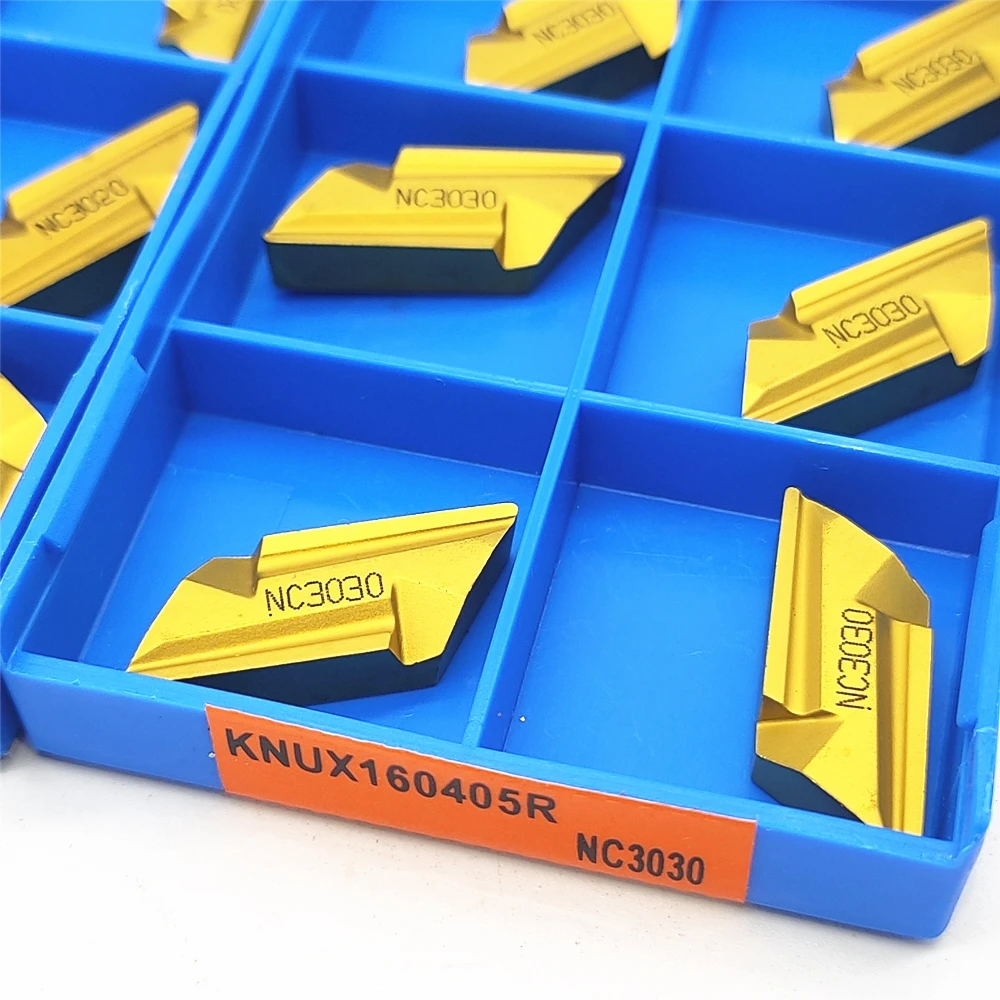 10 قطعة KNUX160405 NC3030 استبدال أداة القطع إدراج الصلب تحول أداة KNUX160405R NC3030