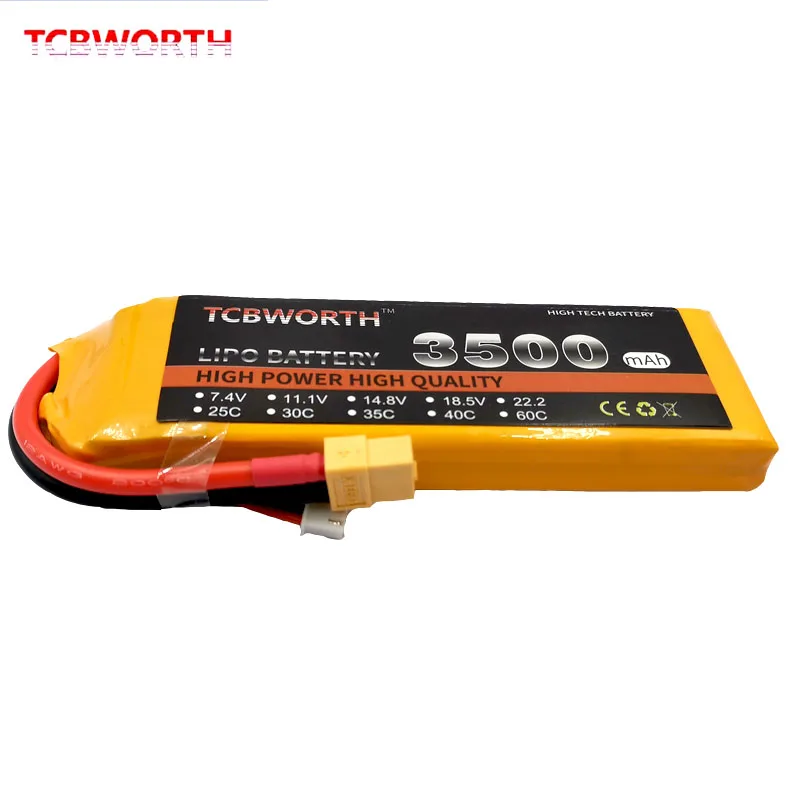 

RC LiPo аккумулятор 2S 7,4 v 3500mAh 35C для фотовертолета дрона автомобиля грузовика 2S батареи LiPo Burst Rate 80C