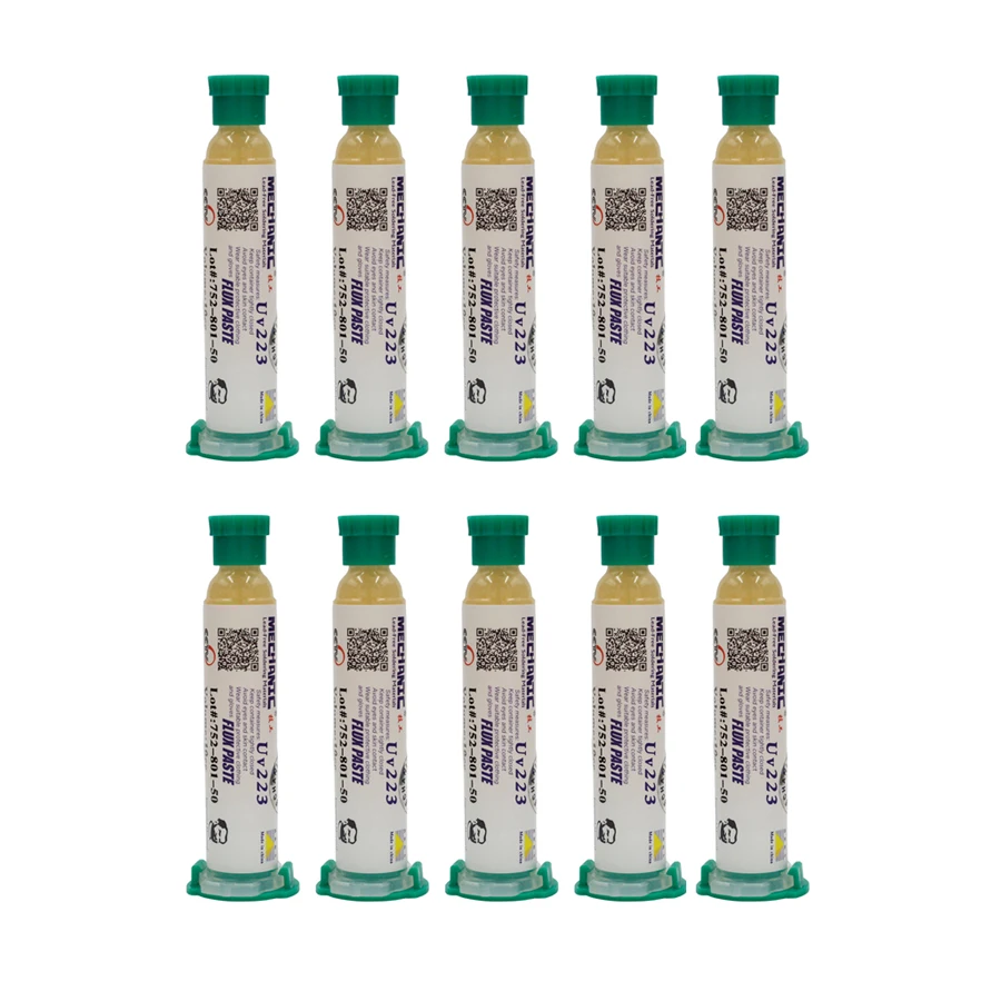 

10pcs/lot Solder Paste Flux Mechanic UV223 for soldering iron BGA station PCB Solder Ball Flux Paste Brand new soldering flux