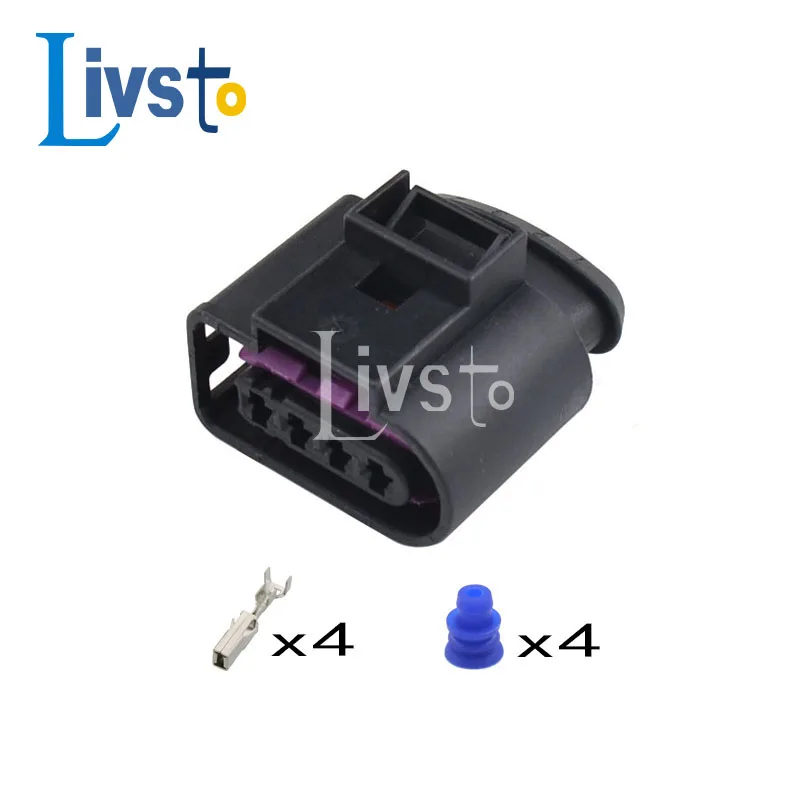 5/10/20/50 Sets 4 Pin 3.5 Series Female Automotive Waterproof Electrical Wiring Connector 4D0971994 for AUDI VW Skoda VAG