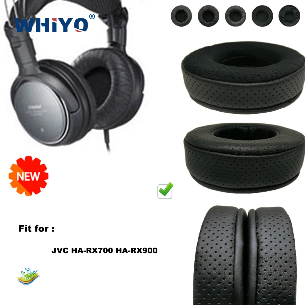 Replacement Ear Pads for JVC HA-RX700 HA-RX900 HA RX 700 900 Headset Parts Leather Cushion Velvet Earmuff Headset Sleeve Cover