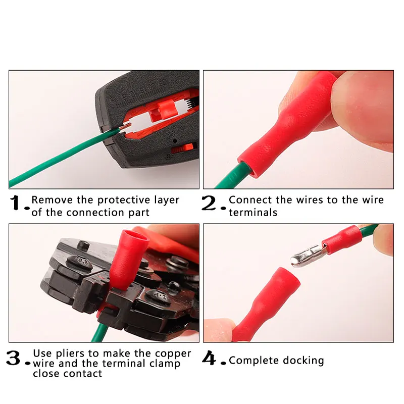 Female and Male Insulated Electric Connector Crimp Bullet Terminal for Audio Wiring terminals MPD FRD Connectors 22-16AWG