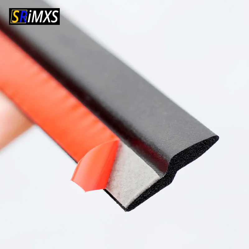 Car Door Rubber Seal Strips Z Shaped Trim Noise Insulation Epdm Weatherstrip Z Type Rubber Seal Car Wind Noise Reduction