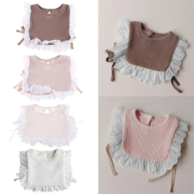 Cute Hollow Lace Princess Baby Girls Vest Autumn Sweet Windproof Cotton Vest Toddler Girl Baby Photography Props Costumes