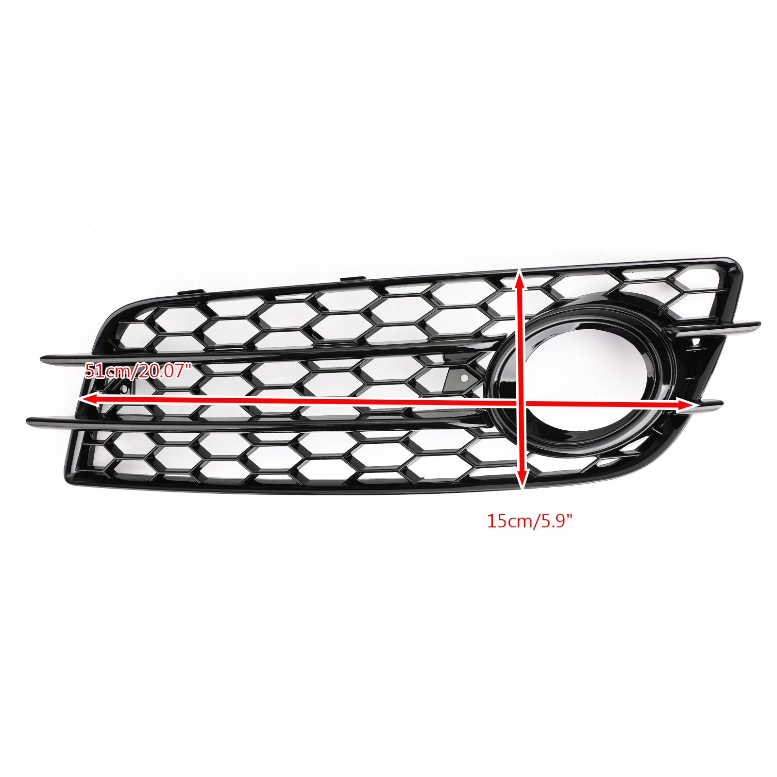 Aryourshop Honeycomb Style Fog Light Grill Bumper For Audi A4 S-LINE S4 2008-2012