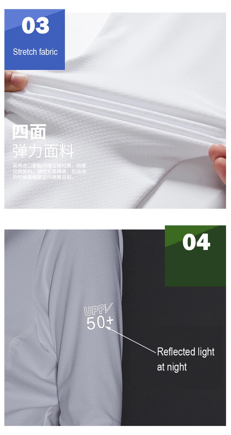 TRVLWEGO Sommer Frauen Männer Angeln Hemd UV Proof Mantel Schnell Trocknend Dünne Sonnencreme UPF50 + Outwear Mit Kapuze Radfahren Strand Kleidung – Detail 14