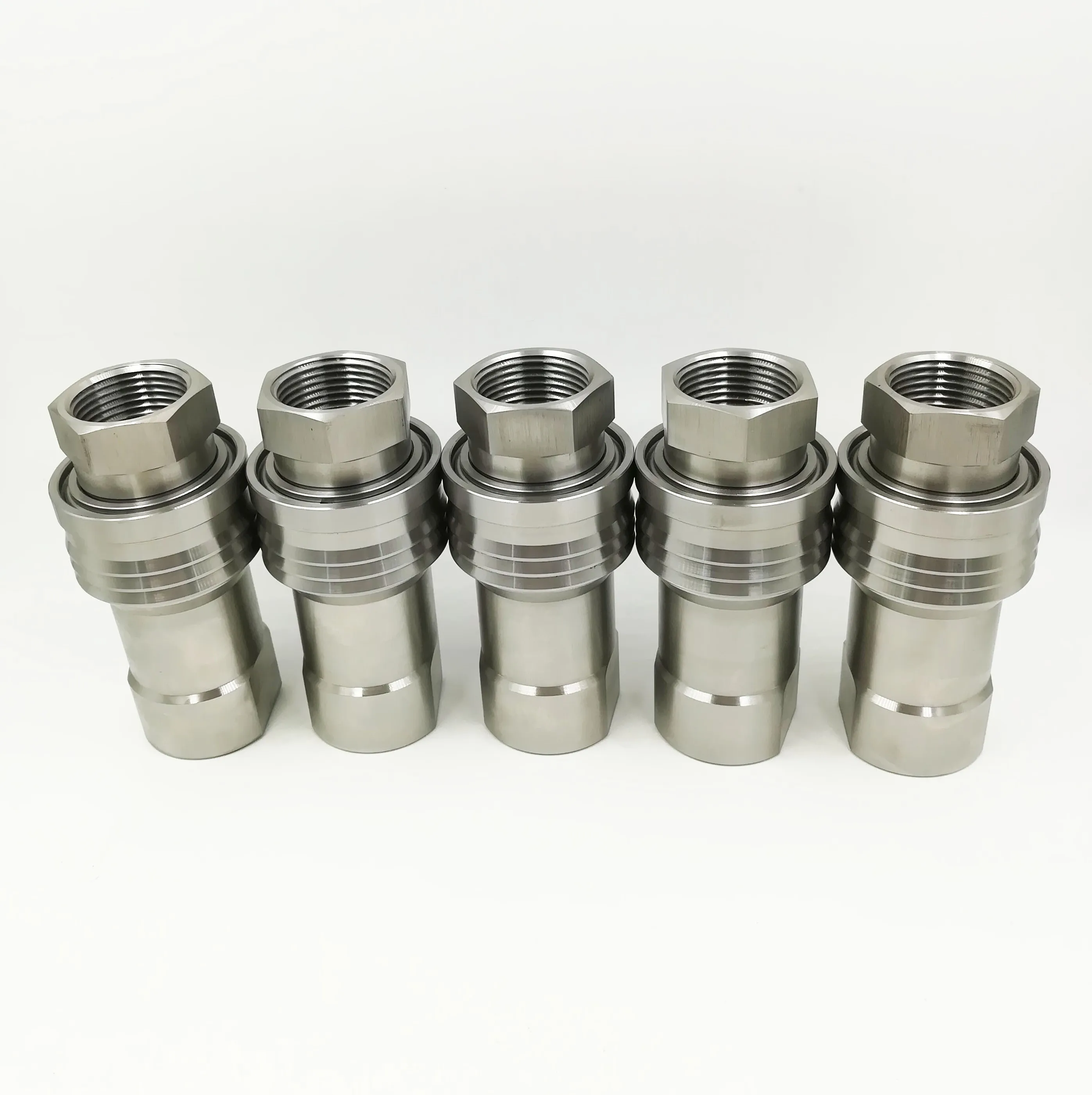 JH-S1-SS de montaje y montaje de tuberia، serie ISO7241، casquillo de acoplamiento سريعة hidráulico de tipo cerrado con tapón d