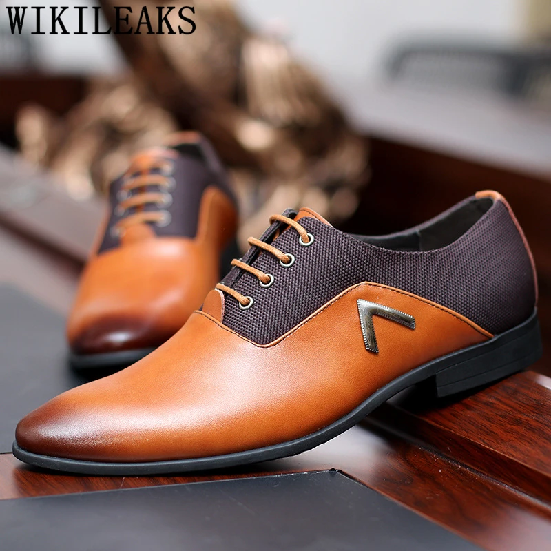 

Oxford Shoes For Men Brown Dress Men Party Shoes Leather Shoes Men Scarpe Uomo Eleganti Sapato Social Zapatos De Hombre Scarpe