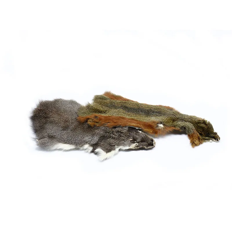 Bigger size whole pine squirrel furs natural tanned or grey color nymph dubbing squirrel zonker strips fly tying materia