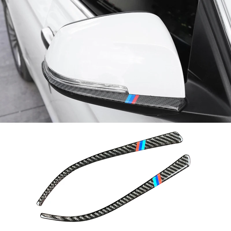 For bmw f30 f34 3 Series 3GT Carbon Fiber Styling Rearview Mirror Anti-Rub Strips Protector Anti-collision Strip Car Accessorie